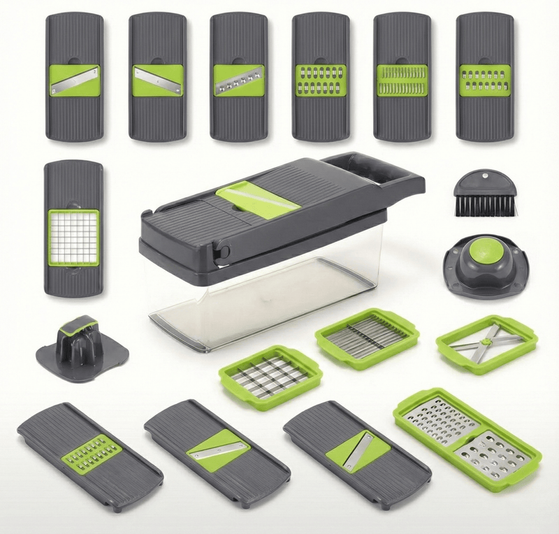 16 - sı 1 - də Çoxfunksiyalı Tərəvəz Doğrayan – Paslanmaz Polad Bıçaqlı Mətbəx KombaynıbizimHousebizimHouse - bizimHouse