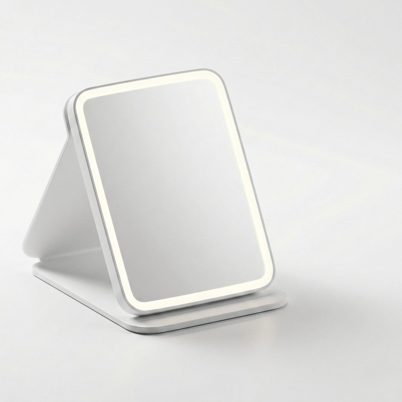 LED İşıqlı Masaüstü Makiyaj Güzgüsü – 3 Rəngli İşıqlandırma Rejimi