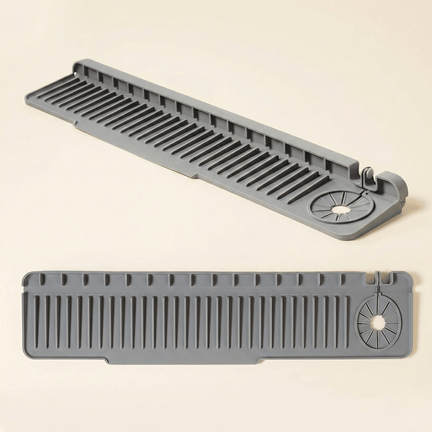 Antibakterial Silikon Kran Altlığı – Yüksək Meyilli Drenaj Sistemi