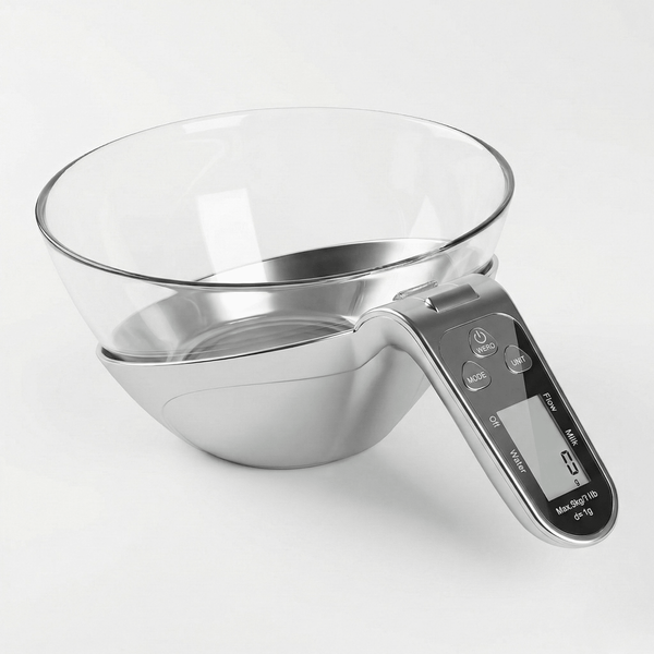 Professional Elektron Mətbəx Tərəzisi – 5kq/1q Dəqiqlik və Geniş Ölçmə Qabı