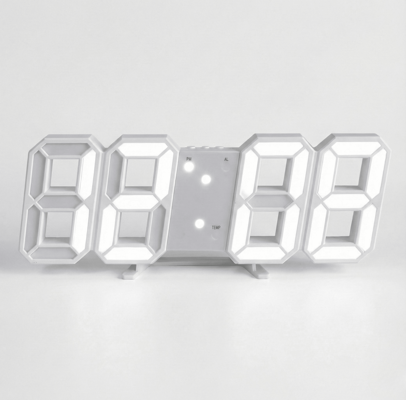 3D LED Rəqəmsal Saat – Modern Minimalist Masa və Divar Saatı