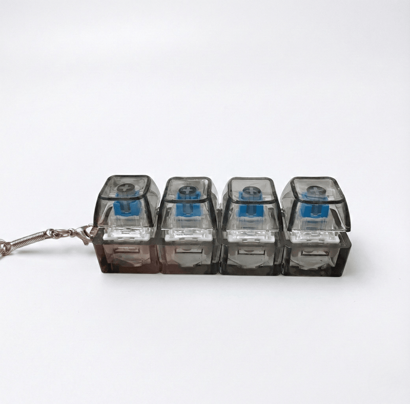 LED İşıqlı Mexaniki "Clicker" – Stress Atıcı Mini Düymə (ASMR Hissiyatı)bizimHousebizimHouseŞəffaf qara - bizimHouse