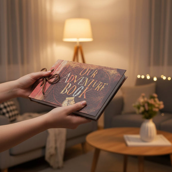 "Our Adventure Book" – Kraft Kağızdan DIY Foto Albom və Xatirə Kitabı