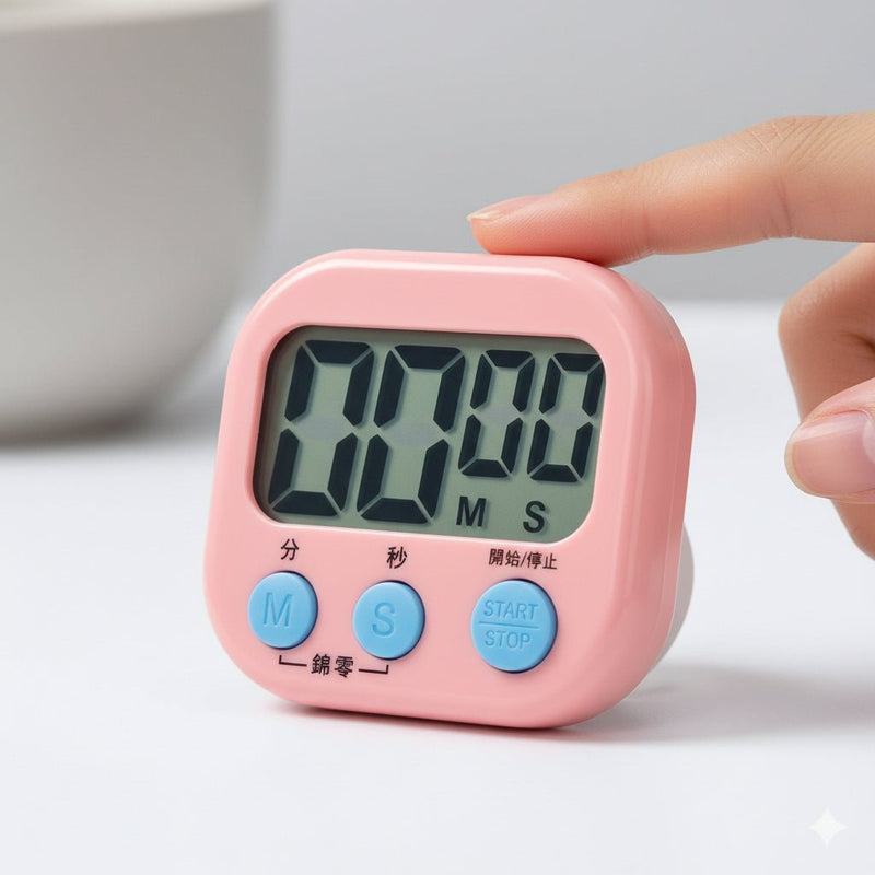 Rəqəmsal LCD Taymer və Saniyəölçən – Böyük Ekranlı Vaxt İdarəedicisibizimHousebizimHouseAçıq mavi - bizimHouse