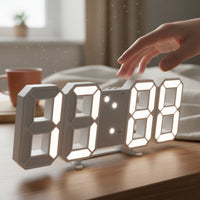 3D LED Rəqəmsal Saat – Modern Minimalist Masa və Divar SaatıbizimHousebizimHouseÇəhrayı qızılı - bizimHouse