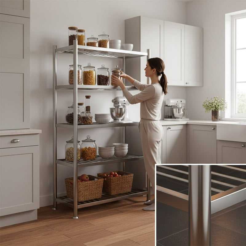 Professional Paslanmaz Polad Künc Rəfi – Qazma Tələb Etməyən TəşkilatçıbizimHousebizimHouse - bizimHouse