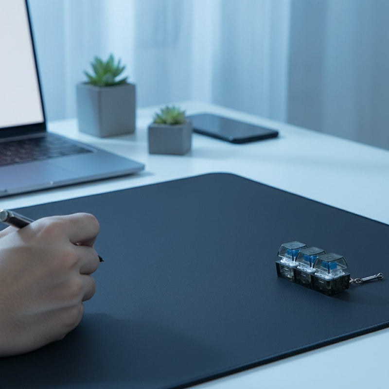 LED İşıqlı Mexaniki "Clicker" – Stress Atıcı Mini Düymə (ASMR Hissiyatı)bizimHousebizimHouseŞəffaf ağ - bizimHouse