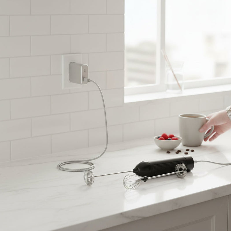 3 Sürətli Elektrikli Süd Köpükləndirici – USB Şarjlı Professional MikserbizimHousebizimHouseYaşıl - bizimHouse