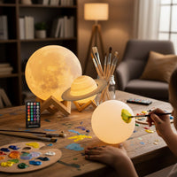 3D Həcmli Ay və Saturn Lampası – DIY Rəngləmə Paketi ilə FərdiləşdirinbizimHousebizimHouse - bizimHouse