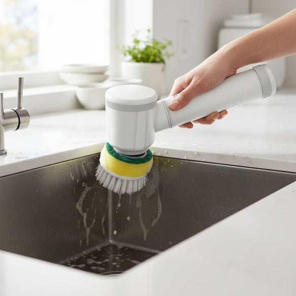 5-i 1-də Simsiz Elektrikli Təmizlik Fırçası – USB Şarjlı və Universal