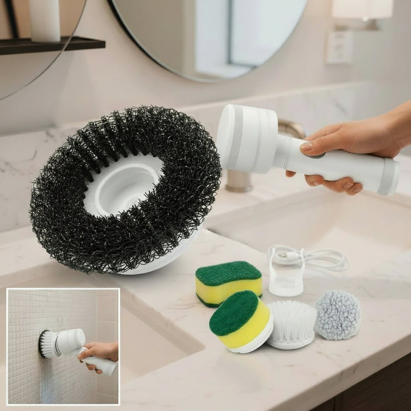 5 - i 1 - də Simsiz Elektrikli Təmizlik Fırçası – USB Şarjlı və UniversalbizimHousebizimHouse - bizimHouse