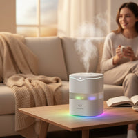 Mini USB Hava Nəmləndirici - 2.5L Tutum və Rəngarəng Gecə İşığıbizimHousebizimHouseYaşıl - bizimHouse