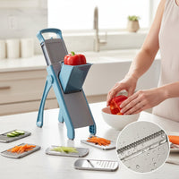 Çoxfunksiyalı Professional Tərəvəz Doğrayan – 25 Bıçaqlı Ultra Dəqiq RəndəbizimHousebizimHouseYaşıl - bizimHouse