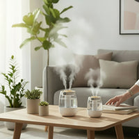 Rəqəmsal Ekranlı İkili Püskürtmə Nəmləndiricisi – 2.5L Tutum və LED Gecə İşığıbizimHousebizimHouseYaşıl - bizimHouse