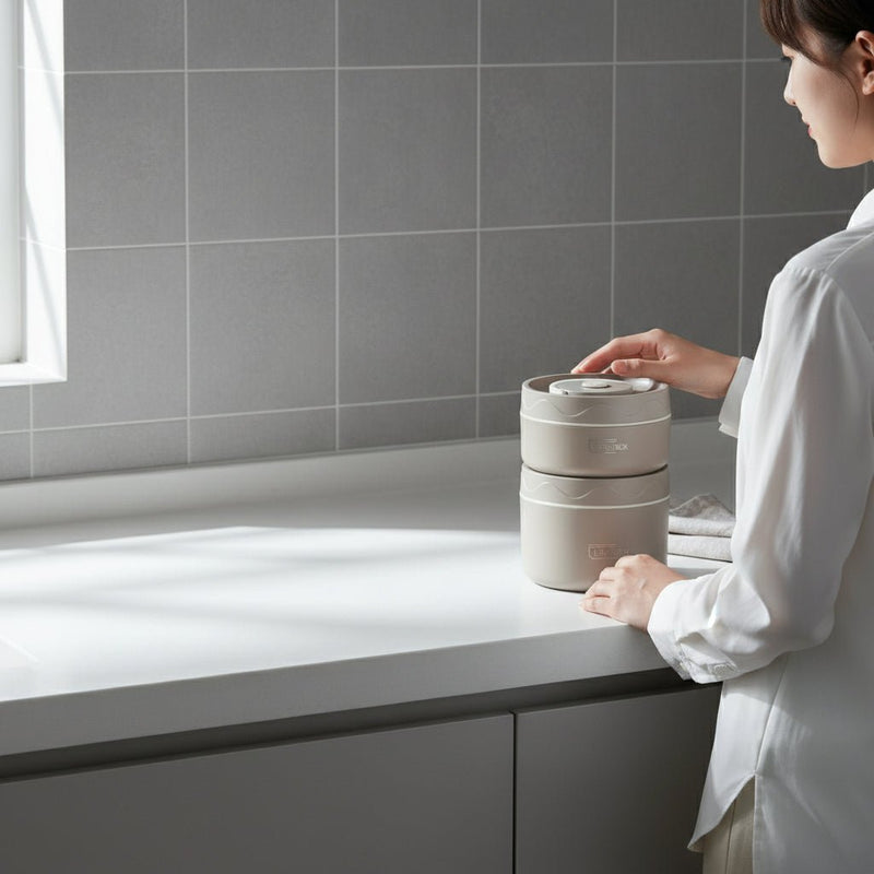 Paslanmaz Polad Nahar Qabı Dəsti – Mikrodalğalı Soba üçün Uyğun və İstilik İzolyasiyalıbizimHousebizimHouseAğ - bizimHouse