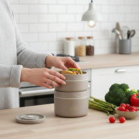 Paslanmaz Polad Nahar Qabı Dəsti – Mikrodalğalı Soba üçün Uyğun və İstilik İzolyasiyalıbizimHousebizimHouseAğ - bizimHouse