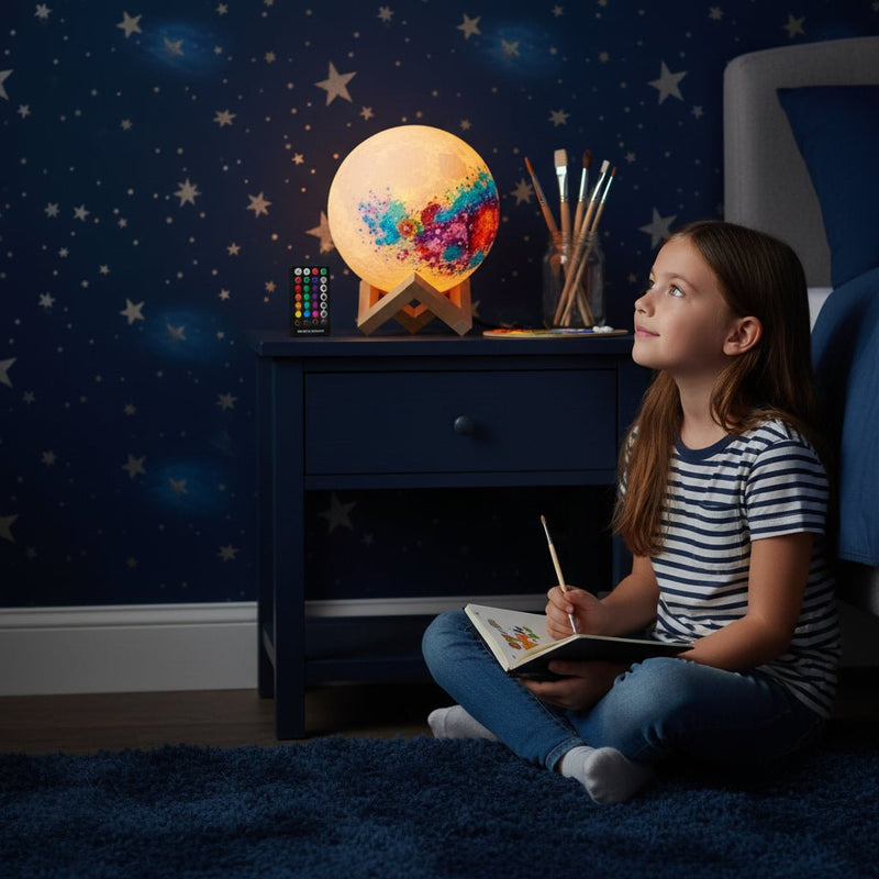 3D Həcmli Ay və Saturn Lampası – DIY Rəngləmə Paketi ilə FərdiləşdirinbizimHousebizimHouse - bizimHouse