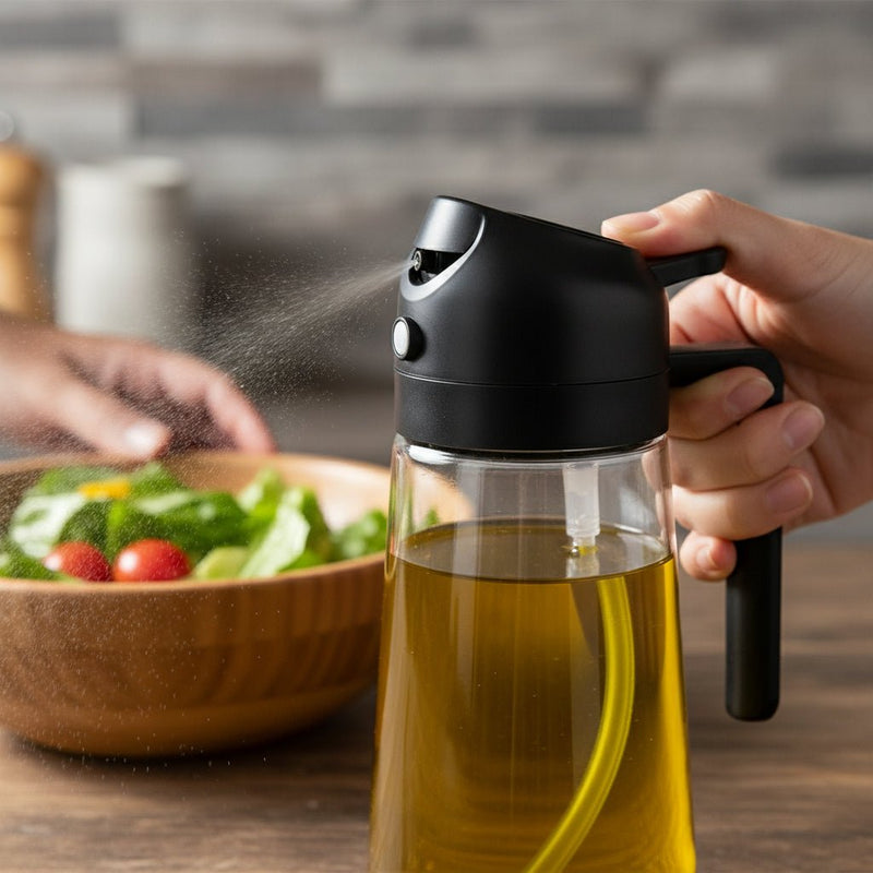 Minimalist "Nordic" Sprey Yağdanlıq – Sağlam Qidalanma Üçün Dəqiq DozalamabizimHousebizimHouseQara - bizimHouse