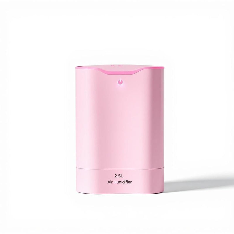 Mini USB Hava Nəmləndirici - 2.5L Tutum və Rəngarəng Gecə İşığıbizimHousebizimHouseÇəhrayı - bizimHouse