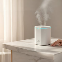 Mini USB Hava Nəmləndirici - 2.5L Tutum və Rəngarəng Gecə İşığıbizimHousebizimHouseAğ - bizimHouse