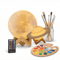 3D Həcmli Ay və Saturn Lampası – DIY Rəngləmə Paketi ilə FərdiləşdirinbizimHousebizimHouse - bizimHouse