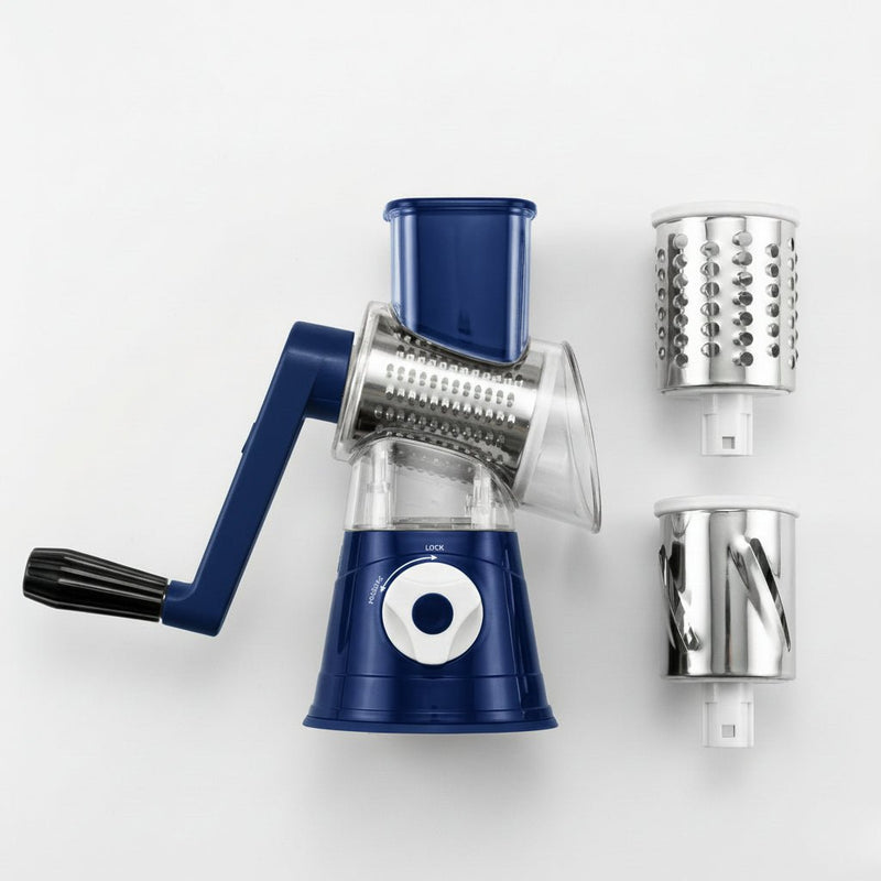 Çoxfunksiyalı Tərəvəz Doğrayan – Paslanmaz Polad Bıçaqlı Rəndə DəstibizimHousebizimHouseMavi - bizimHouse