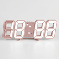 3D LED Rəqəmsal Saat – Modern Minimalist Masa və Divar SaatıbizimHousebizimHouseÇəhrayı qızılı - bizimHouse