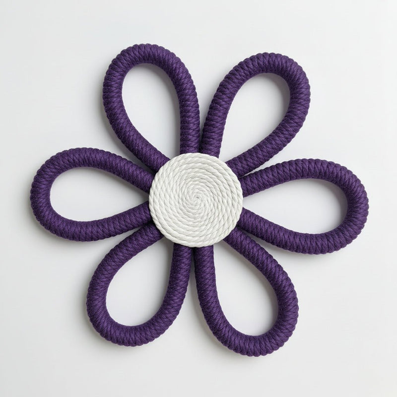 Skandinaviya Üslublu Əl İşləməsi Makrome Göyqurşağı – Pambıq İp Divar DekorubizimHousebizimHouseBənövşəyi - bizimHouse