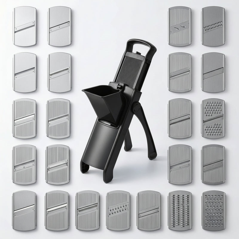 Çoxfunksiyalı Professional Tərəvəz Doğrayan – 25 Bıçaqlı Ultra Dəqiq RəndəbizimHousebizimHouseQara - bizimHouse