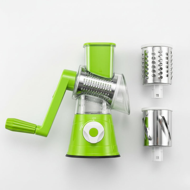 Çoxfunksiyalı Tərəvəz Doğrayan – Paslanmaz Polad Bıçaqlı Rəndə DəstibizimHousebizimHouseYaşıl - bizimHouse