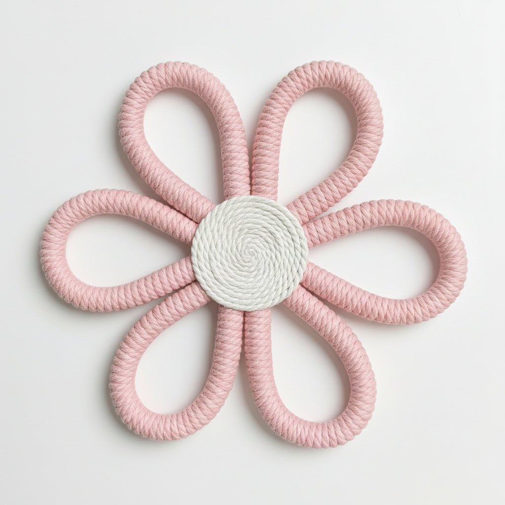 Skandinaviya Üslublu Əl İşləməsi Makrome Göyqurşağı – Pambıq İp Divar Dekoru