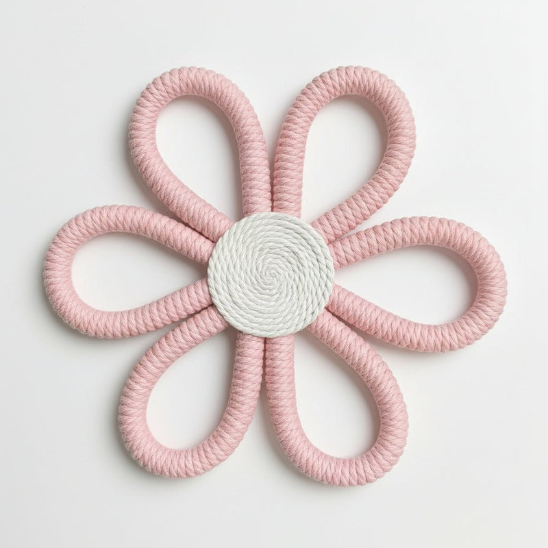 Skandinaviya Üslublu Əl İşləməsi Makrome Göyqurşağı – Pambıq İp Divar DekorubizimHousebizimHouseÇəhrayı qızılı - bizimHouse