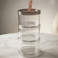 Premium Şəffaf Baharat və Ərzaq Saxlama Qabları – Hermetik QapaqlıbizimHousebizimHouse - bizimHouse