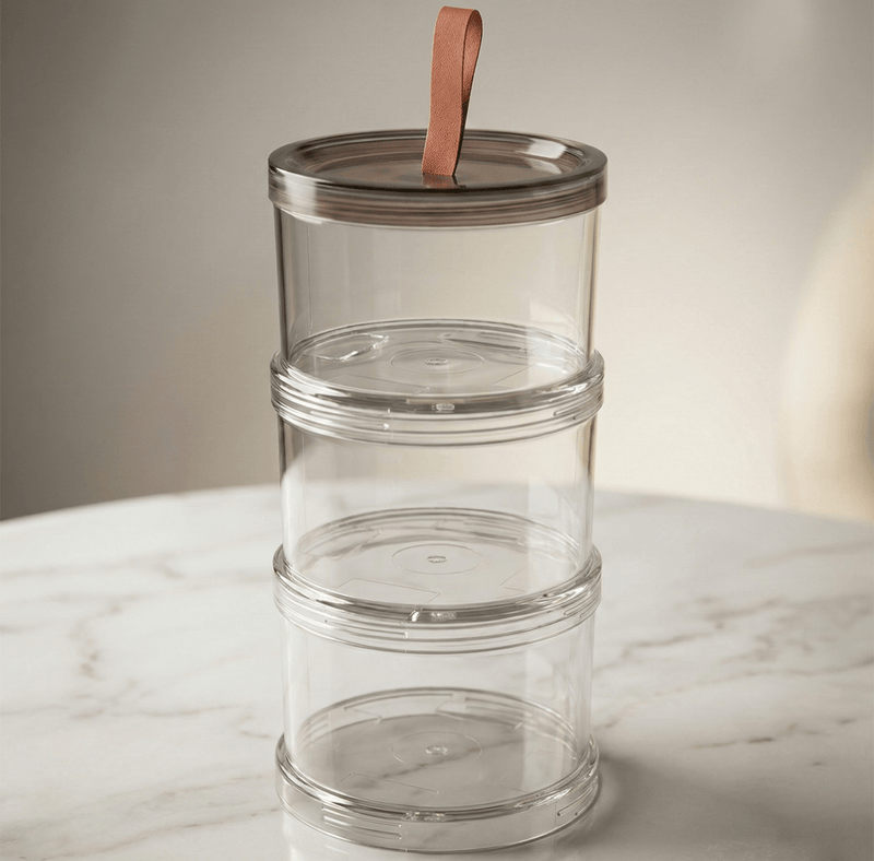 Premium Şəffaf Baharat və Ərzaq Saxlama Qabları – Hermetik QapaqlıbizimHousebizimHouse - bizimHouse