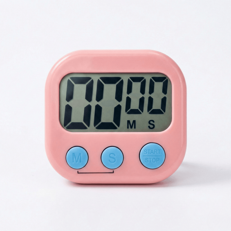 Rəqəmsal LCD Taymer və Saniyəölçən – Böyük Ekranlı Vaxt İdarəedicisibizimHousebizimHouseÇəhrayı - bizimHouse