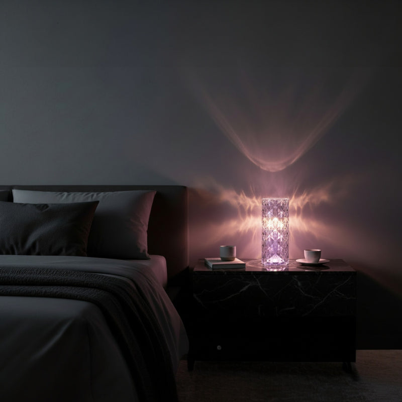 Kristal "Rose" Masa Lampası – 16 Rəngli Atmosfer İşığıbizimHousebizimHouse - bizimHouse